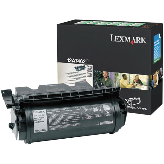 Lexmark T630/T632/T634 Return черный (21K) [12A7462]
