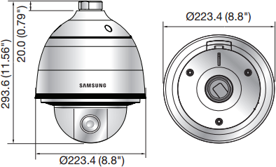 Купольная сетевая видеокамера Samsung Samsung SNP-5430HP