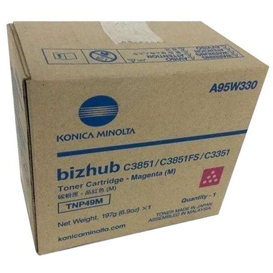 Konica-Minolta TNP-49M для bizhub C3351 красный (12K) [A95W350]