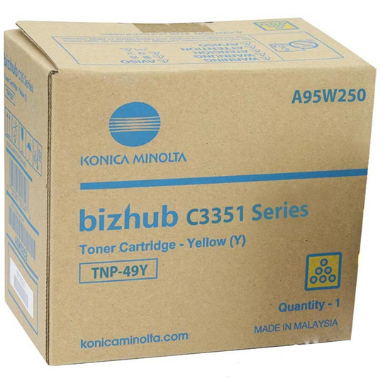 Konica-Minolta TNP-49Y для bizhub C3351 желтый (12K) [A95W250]